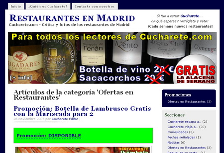 Ofertas en Restaurantes de Madrid - Cucharete.com